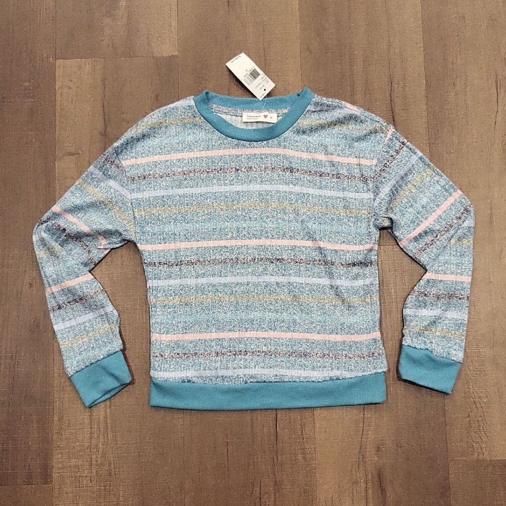 Soft ribbed striped long sleeve